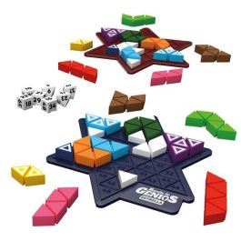Juego batalla de genios estrellas. ¡desafíos más difíciles! 22 piezas de madera, 14 piezas bloqueadoras 7 dados, 2 tableros, reglas de juego. Juego batalla de genios estrellas. ¡desafíos más difíciles! 22 piezas de madera, 14 piezas bloqueadoras 7 dados, 2 tableros, reglas de juego.