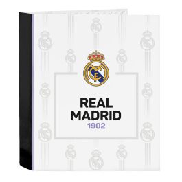 Carpeta de anillas Real Madrid C.F. Negro Blanco A4 (27 x 33 x 6 cm) Precio: 7.49999987. SKU: S4307114