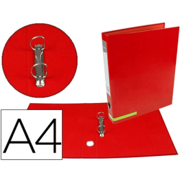 Liderpapel Carpeta de 2 anillas 25 mm A4 forrado color system ollao tarjetero Rojo Precio: 3.69000027. SKU: B1HGZLZ5DE