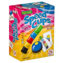 Mercurio Juego de Mesa Speed Cups Multilengua (Castellano, Catalán, Euskera, Gallego) con Cubiletes y Cartas para +6 Años