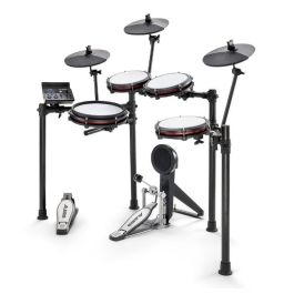 Alesis Nitro Max Kit Batería Electrónica con Parches de Malla Premium, Caja de 10", Tambores de 8", Bombo, Platillos de 10" con Choke y Módulo con Bluetooth