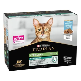 Purina Pro Plan Feline Esterilizado Bacalao Comida Húmeda Completa para Gatos Adultos para Peso Saludable - 10x75 gr Precio: 11.5900004. SKU: B1K3TYZBQH