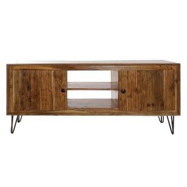 Mueble de TV DKD Home Decor Marrón Negro Marrón claro 145 x 42 x 61 cm 145 x 40 x 60 cm