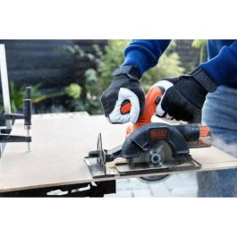 Black + Decker BDCCS18N-XJ Sierra circular inalámbrica 18V 140 mm - Alto rendimiento con suela de metal y tecnología de litio
