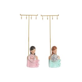 DKD Home Decor Joyero Shabby Rosa y Verde de Resina 6 x 36 x 14 cm (2 Unidades) Ideal para Decoración del Hogar Precio: 49.50000011. SKU: B1K79K3XHC