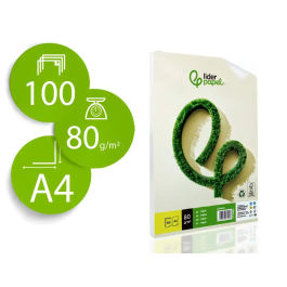 Liderpapel Papel A4 80g/m2 Reciclado Liso Paquete de 100 Hojas Precio: 3.6542. SKU: B137S38XNP