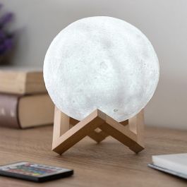 Lámpara LED Recargable Luna Moondy InnovaGoods Lámpara LED Recargable Luna Moondy InnovaGoods