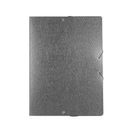 Liderpapel Carpeta Proyectos Folio Lomo 30mm Cartón Gofrado Gris
