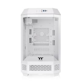 Thermaltake The Tower 250 Snow Mini Torre PC Blanco con Pantalla LCD 3.9 Pulgadas y Soporte para Discos 2.5/3.5"