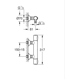 Grohe Mezclador Termostático de Ducha GROHE