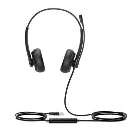 Yealink UH34 Dual UC Auriculares con Cable USB, Ultraligeros, Sonido HD, Controles en Línea para PC y Teléfonos IP