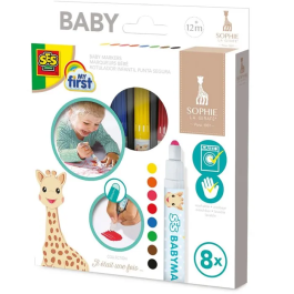 Ses Creative Fieltros para bebés Sophie la Girafa - Super Lavable - Des 12 meses - Rotuladores para Niños Mixto Precio: 24.78999963. SKU: B1H6C53597