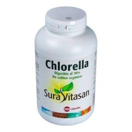 SURA VITASAN Chlorella 100% Pura Orgánica 300 Cápsulas Microalga Verde de Alta Digestibilidad con Clorofila Precio: 61.5000001. SKU: B15LMCRS9K