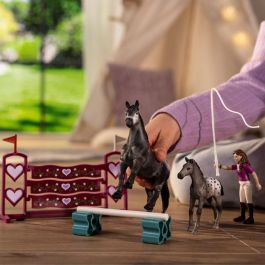 Schleich SCH42776 - Figura de entrenamiento de torneo de Lisa, Horse Club Series