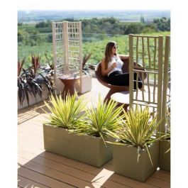 Stefanplast STE8003507685024 Jardinera Ethica rectangular 80 cm verde