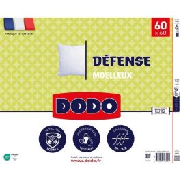 DODO - Almohada DEFENSA - 60 x 60 cm - 100% Poliéster VOLUPT'AIR - Blanco