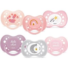 Set de 6 chupetes - DODIE - +18 meses - Niña Precio: 33.4999995. SKU: B1FWFT9N68