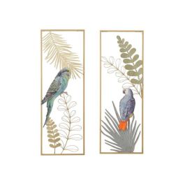 Decoracion Pared Tropical DKD Home Decor Dorado Multicolor 5.7 x 89.5 x 31 cm (4 Unidades) Precio: 168.7949997096. SKU: S3039391