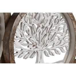 Decoracion Pared Arabe DKD Home Decor Marron Blanco 4 x 63 x 106 cm