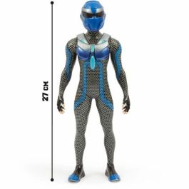 Gormiti GRV032 Figura articulada Vástago con armadura Modelo Agua - 27 cm - Edad +4 años