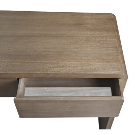 DKD Home Decor Consola Urban 91x39x78 cm con 2 cajones de Madera de Paulownia y Olmo Acabado Natural Colección Curio25