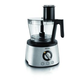 Philips HR7778/00 Procesador de Alimentos 6 en 1, 1300 W, 3,4 L, Acero Inoxidable, Tecnología PowerChop, Recipiente 3,4 L y Batidora 2,2 L