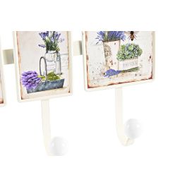 DKD Home Decor Perchero de Pared Shabby de Metal, 4 colgadores, 38x19x6 cm. Pack de 4 Unidades, blanco y multicolor surtido. DKD Home Decor Perchero de Pared Shabby de Metal, 4 colgadores, 38x19x6 cm. Pack de 4 Unidades, blanco y multicolor surtido.