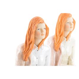 DKD Home Decor Figura Decorativa Romántica de Resina 18x19.5x15 cm (2 Unidades)