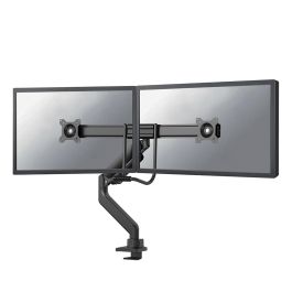 Neomounts DS75-450BL2 Soporte de Escritorio para 2 Monitores 17-32" con Resorte de Gas, Ajustable en Altura y Giro, Negro
