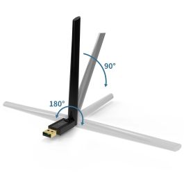 Conceptronic Adaptador Bluetooth 5.3 EDR USB Con Antena Externa 100M Hasta 5 dispositivos