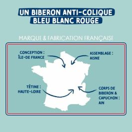 Dodie EB20 Juego de 3 Biberones 270 ml Tetina Plana Rosa