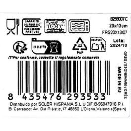 La Mediterranea Bandeja Rectangular 20 x 13 cm "Blur" (24 Unidades)