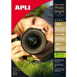 Apli Papel Fotográfico Everyday Photo Bright A4 200 gr Inkjet Paquete 50H Blanco Brillo Precio: 19.49999942. SKU: S8400761