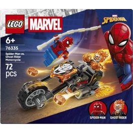 Lego Juego de Construccion Spider-Man vs. Moto del Motorista Fantasma Super Heroes Marvel