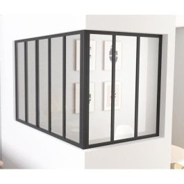Optimum Poste de Esquina para Techo de Cristal de 108 cm - Negro Mate Arena, une 2 ventanas de vidrio en ángulo para cerramiento Precio: 76.89000055. SKU: B18FYPCMEZ