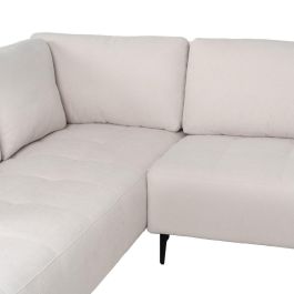 Sofá Chaise Longue Izquierda Crema 266 X 222 X 80 cm