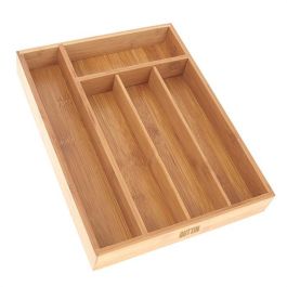 Organizador de Cubiertos de Bambú Quttin 34x26x5 cm (8 Unidades) Organizador de Cubiertos de Bambú Quttin 34x26x5 cm (8 Unidades)