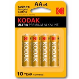 Kodak Pilas Alcalinas Ultra AA LR6 - 4 Unidades Blister - Alto Rendimiento para Cámaras, Juguetes y Más - Ref. 30959514 Precio: 4.99000007. SKU: B14YFKJHQY