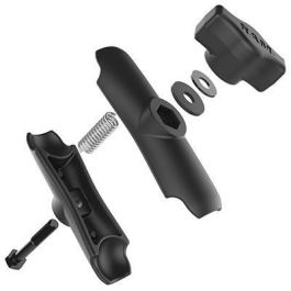 RAM Mounts RAM-B-201U - Brazo Doble Socket B (1") de Longitud Media para Montajes RAM, Ajuste Infinito