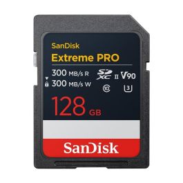 Sandisk Extreme PRO 128GB SDXC UHS-II Clase 10 V90 Tarjeta de Memoria, 300 MB/s Lectura, 300 MB/s Escritura Precio: 244.50000036. SKU: B1AJSBDV6M