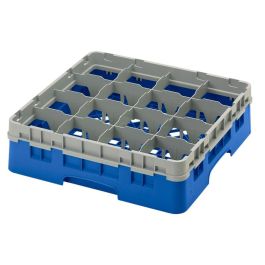 CAMBRO - 16S418-168 - Cesta de lavado 16 comp. 1 altura - 10,9 cm Ø máx. - alt. máx. 11,8 cm - 50 x 50 x 14,3 cm - Azul Precio: 47.88999952. SKU: B12QXKCHPK
