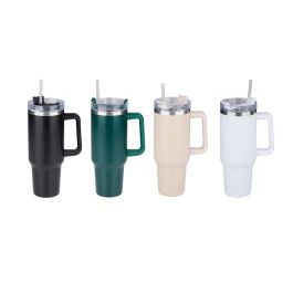 Interne Alpina Taza Termo 1200 ml Acero Inoxidable con Pajita, Mantiene Frío 12h Caliente 6h, Colores Surtidos