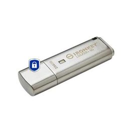 Kingston IronKey 256GB USB 3.2 Gen 1, 145 MB/s Lectura, Encriptación AES 256-bit, Plata