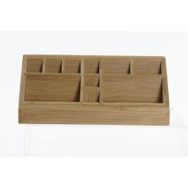 DKD Home Decor Organizador Bambú Natural 9 x 10 x 23 cm 10 Compartimentos