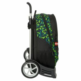 Safta Mod. 665 Mochila Con Carro Evolution Minecraft Tnt 440x320x160 mm