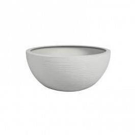 EDA PLASTIQUE Maceta de lavabo Graphit'Up Ø 30 cm 5.5L Blanco cal - Resistente a heladas, 100% reciclable Interior y Exterior