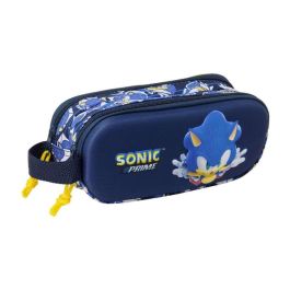 Bolso Escolar Portatodo Safta Doble 3D Mochilas 3D Sonic City 80x210x60 mm