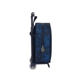 Mochila Escolar con Ruedas Batman Legendary Azul marino 22 x 27 x 10 cm