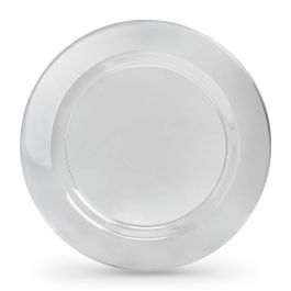 Algon Set de 3 Platos Transparentes de Plástico (PS) de 26 cm (24 Unidades)