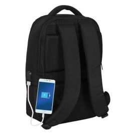 Mochila para Portátil y Tablet con Salida USB Capitán América Negro